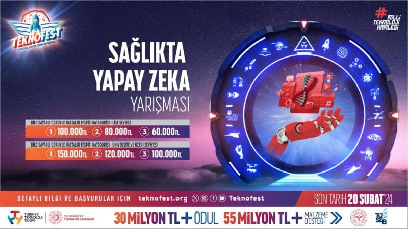 Sağlıkta Yapay Zeka Yarışmasında Erkenden Yerinizi Alın!