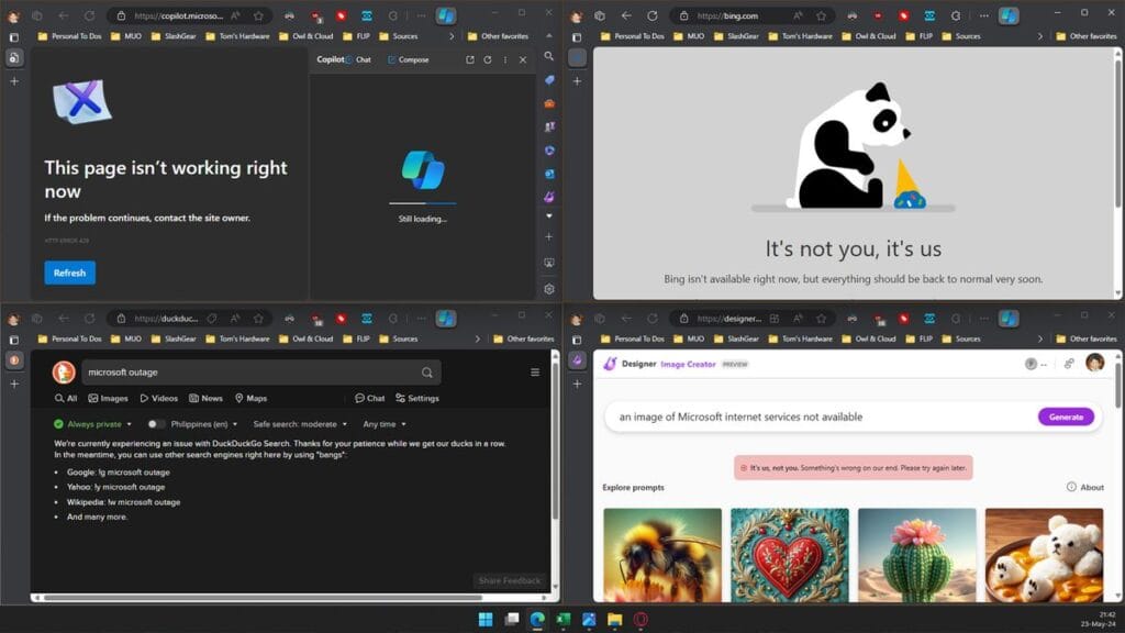 Microsoft Kesintisi: Bing, Copilot, DuckDuckGo ve ChatGPT Üzerinde Nasıl Etkili Oldu!