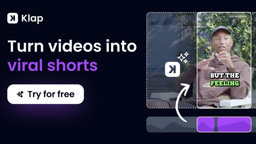 Klap: Yapay Zeka ile Video Düzenlemek Artık Çok Kolay!