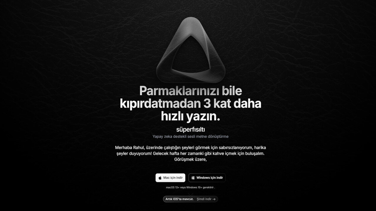 Superwhisper dikte aracı