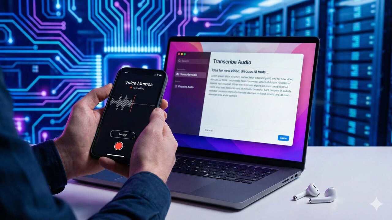 Sesli not transkripsiyon programları ile cihazlar arası geçiş yapılabiliyor.