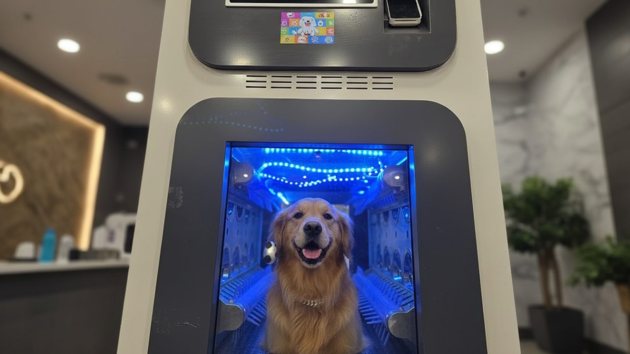 Yapay Zekalı Köpek Yıkama Makinesi Woofwoof Lux 