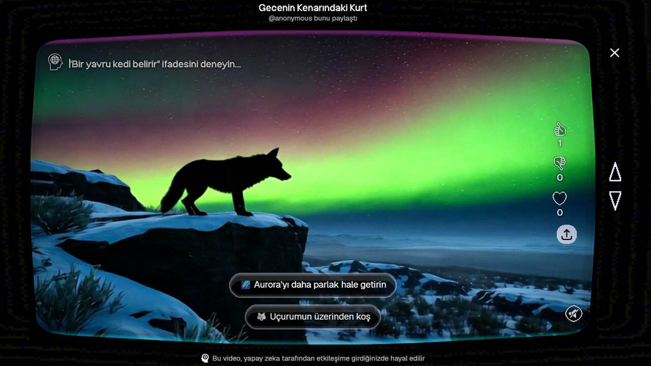 AI ile üretilmiş video