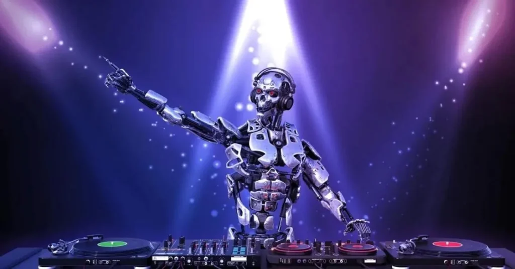 DJ'lik yapan bir robot