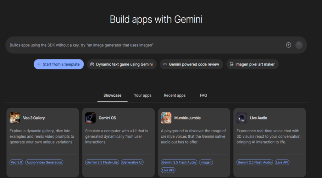 Google AI-Build apps with Gemini