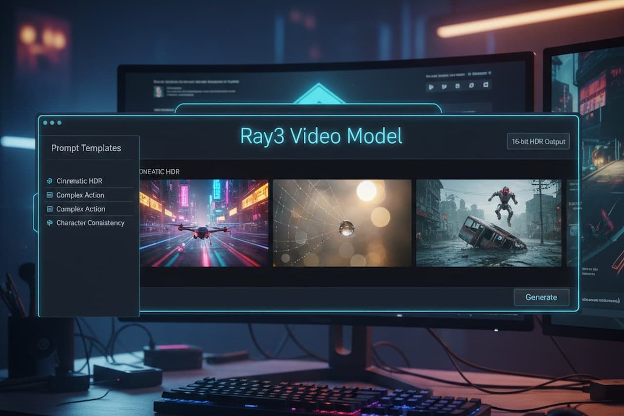 Ray3 Video Modeli İçin En İyi Prompt Örnekleri Ray3 Video Modeli İçin En İyi Prompt Örnekleri